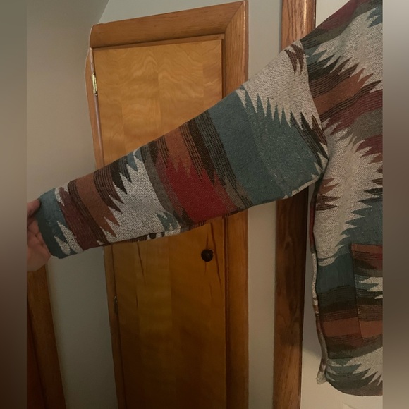 Aztec Print Shacket - Picture 2 of 5